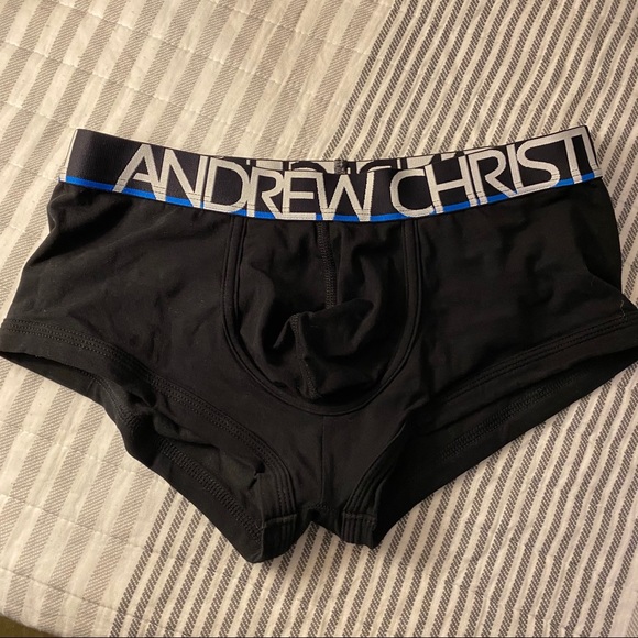Andrew Christian 🔥 Trunk Boxer Brief Black & Blue - Picture 1 of 4